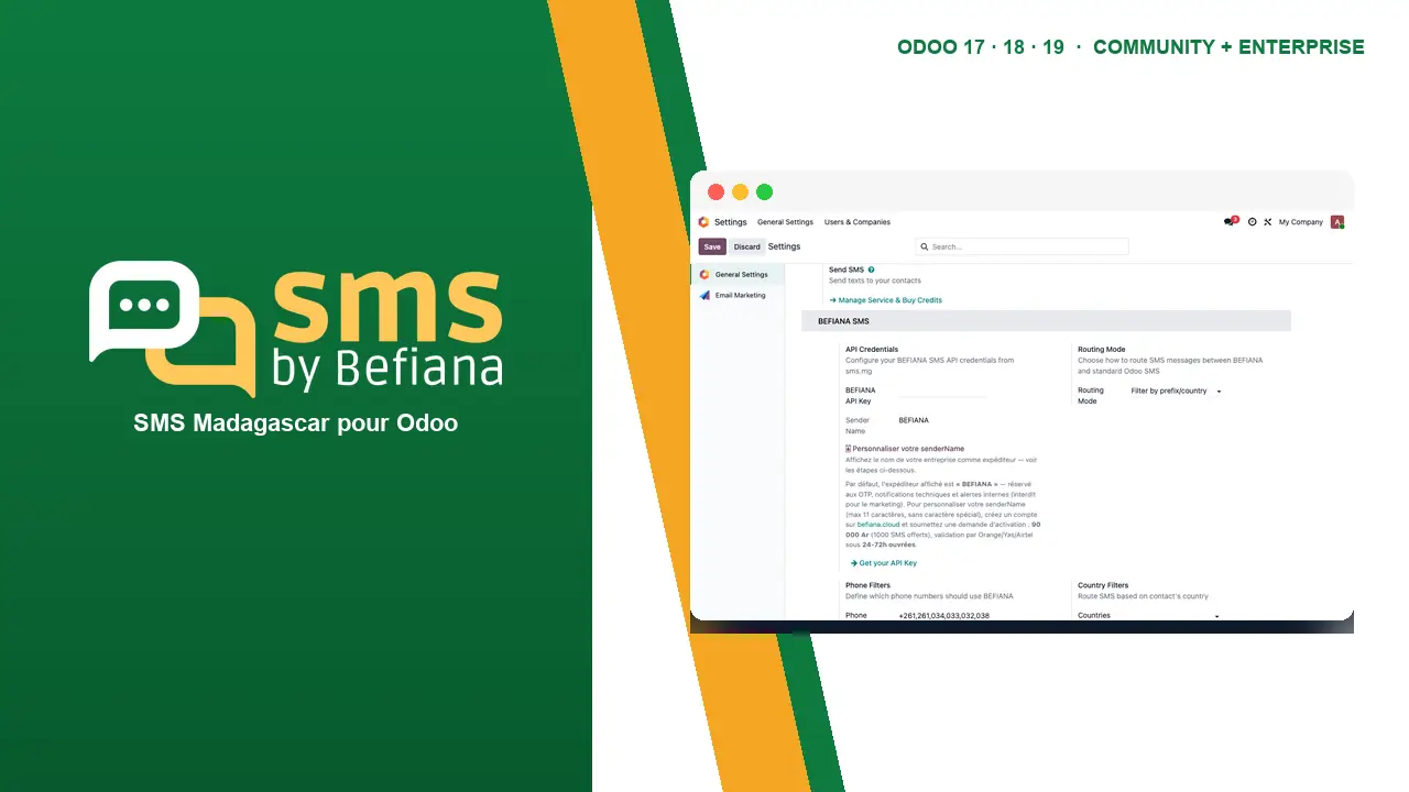 Envoyez vos SMS directement depuis Odoo